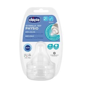 TETINAS CHICCO 2M+ FLUJO MEDIO SILICONA