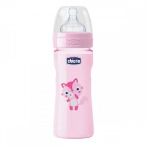 BIBERÓN ANGULAR CHICCO 0M+ ROSA