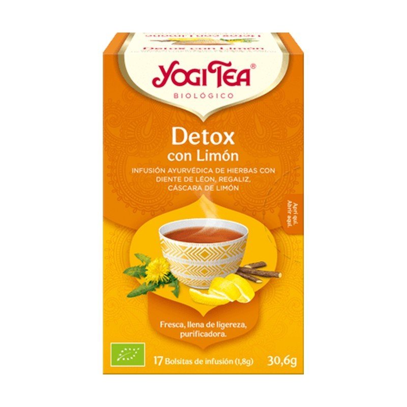 YOGI TEA DETOX CON LIMÓN 17 BOLSITAS