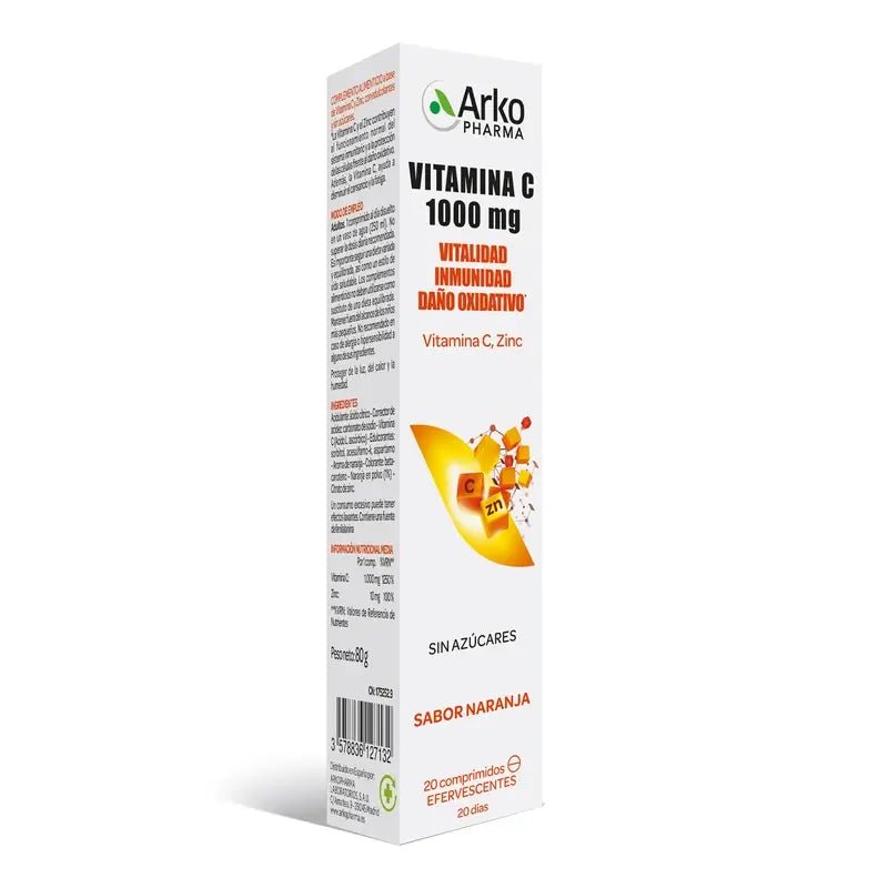 VITAMINA C+ZINC 1000MG EFERVESCENTE