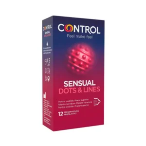 CONTROL SENSUAL DOTS Y LINES 12 UNIDS