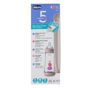 BIBERON CHICCO PERFECT5 4M+ FAST ROSA