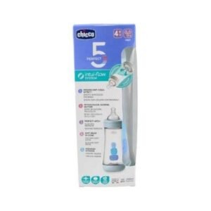 BIBERON CHICCO PERFECT 5 4+M FAST AZUL
