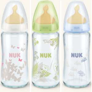 BIBERÓN CRISTAL NUK LÁTEX M 240ML