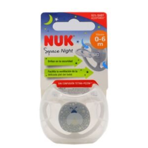 CHUPETE NUK 0-6M SILICONA SPACE NIGHT
