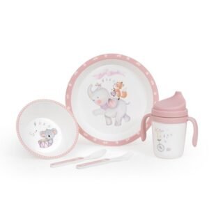 VAJILLA INFANTIL 5 PIEZAS ELEFANTE